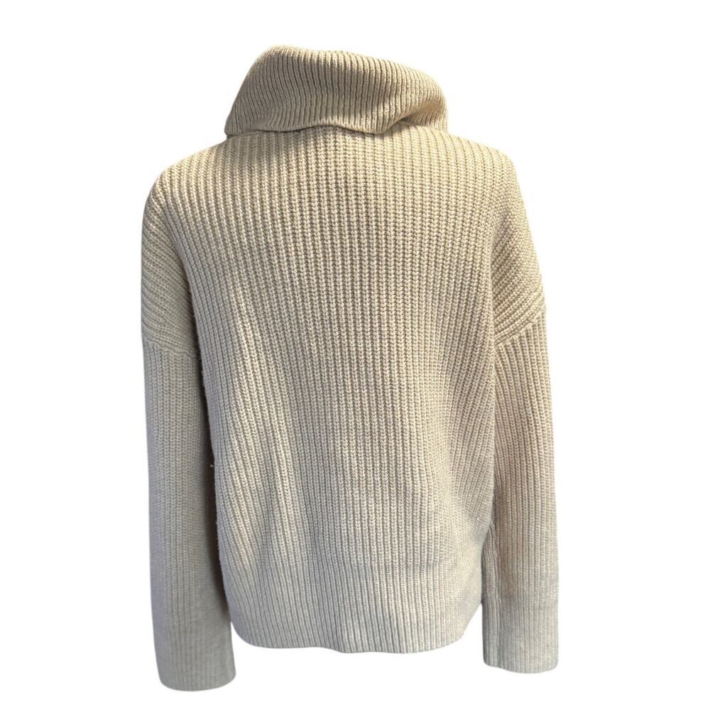 Banana Republic Cable Knit Cowl Neck Sweater – Cream – Size M - Picture 2 of 6